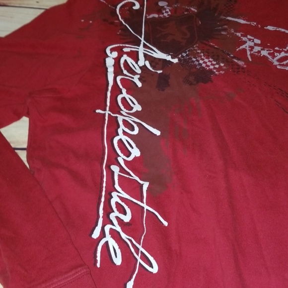Men's Graphic Red Aeropostale Longsleeve Shirt - Picture 2 of 6